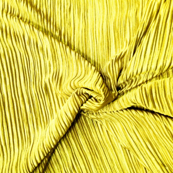 Pleated Polyester MUSTARD